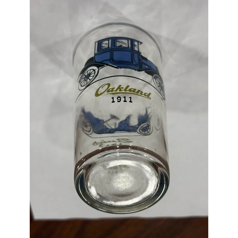 Buick Oakland Glass Tumbler 1910 1911 Hazel Atlas